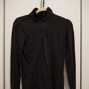 Lululemon Long-Sleeve Black Zip Top